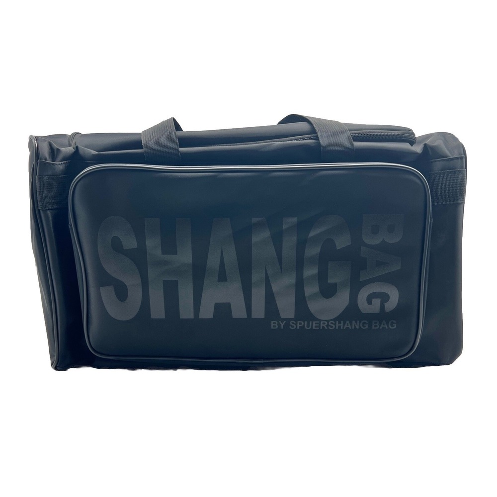 Sneaker Duffle Bag All Black Gym Travel Carry-On Organizer New